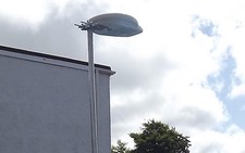 TV aerial antenna mast clamp