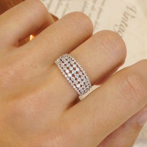 18k white gold stunning lace - gold,