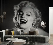3D Marilyn Monroe Self-adhesive Removeable Wallpaper Wall Mural