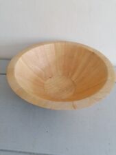 Tesco Light Wood Sloped Salad Serving Fruit Display Bowl 30x14.5cm Home Decor