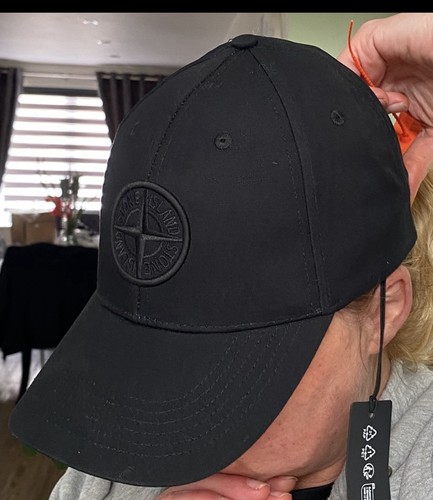 Stone island black baseball - black,