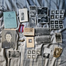 WW2 RAF/WAAF Bletchley Sergeant's Photos, Medal, Silver ID Bracelet & Service Bk