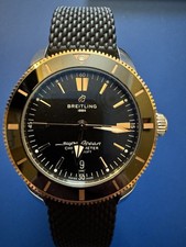 Breitling Men's Superocean Heritage Watch Black/Gold