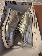 Moda In Pelle Leather Silver