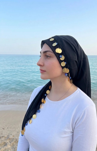 Black turkish headscarf evil - turkish,
