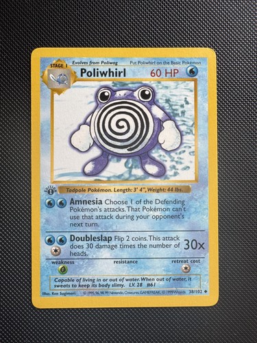 Poliwhirl 102 1st - 1st, edition