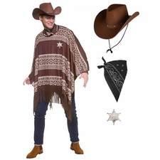 Adult Western Cowboy Poncho +