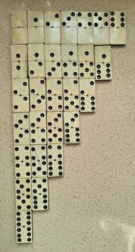 Dominoes brass pin set - pin,