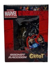 Eaglemoss Classic Marvel Figurine Collection – Rocket Raccoon & Groot (Box Worn)