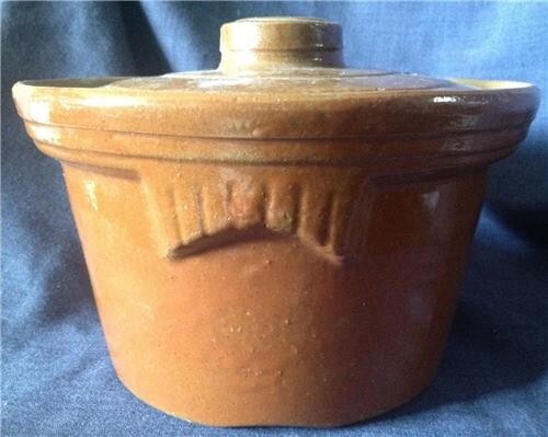 Vintage antique crock pot - /,