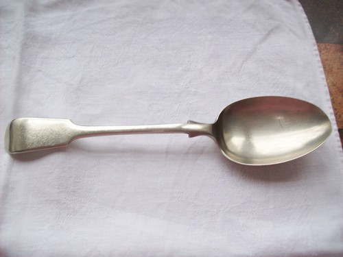 Large silver plated spoon - large,