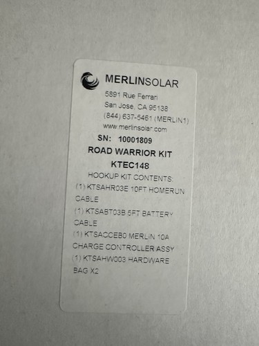 Merlin solar road warrior - –,
