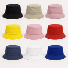 Bucket Hat Unisex Summer Winter Fishing Beach Festival Crush Hat 100% Cotton