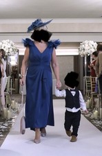 Blue Mother Of The Bride Dress