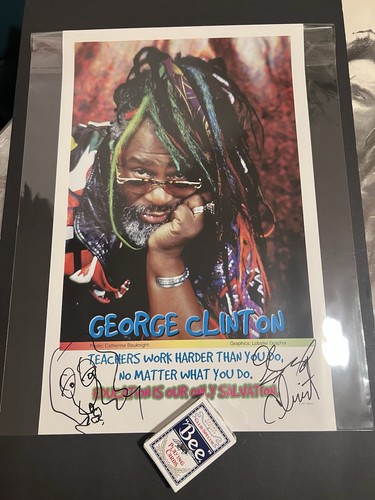 George clinton autographed - george,