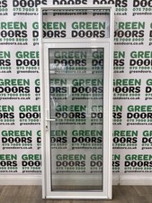 BACK DOOR WHITE TOPLIGHT ALUMINIUM EXTERNAL DOUBLE GLAZED METAL ALI NEW