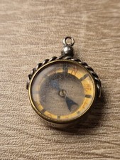 Antique silver compass - antique,