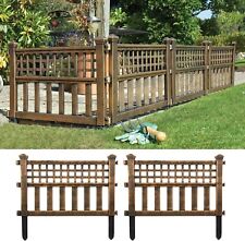 Pack Of 4 Fence Panels Garden