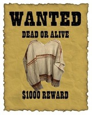 PONCHO - CLINT EASTWOOD -