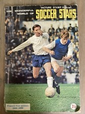 Wonderful World of Soccer Stars Picture Stamp Sticker Album '68-69, Complete.