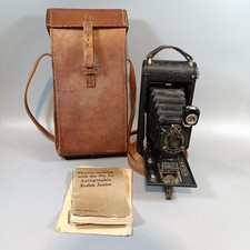 Kodak No.1a Autographic Jr. Camera With Original Book, Military Issue Case 1916