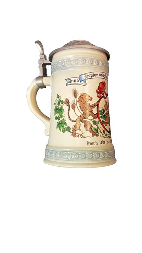 Vintage german beer stein - german,
