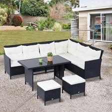 6 PCs Patio Wicker Corner