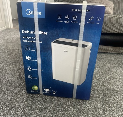 Midea 10l day dehumidifier - 10l/day, 2l