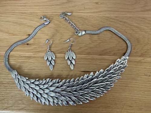 Necklace and earring - , set