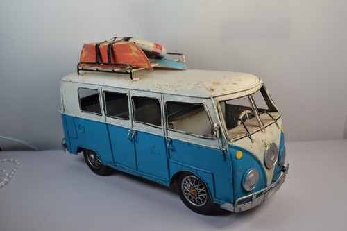 Retro 1970s tinplate bus - retro, vw