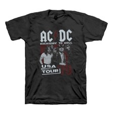 AC/DC Highway To Hell USA Tour 79 Black T-Shirt For  All Genders ACDC S- 5XL