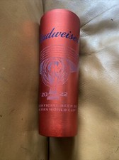 bin BUDWEISER 2022 QATAR FIFA WORLD CUP ALUMINUM COLD ACTIVATED CUP -   OFFICIAL