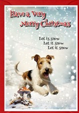 Wire Fox Terrier Dog Christmas