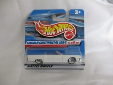 Hot Wheels 2000 First Editions 1964 Lincoln Continental White Body Sealed Card 
