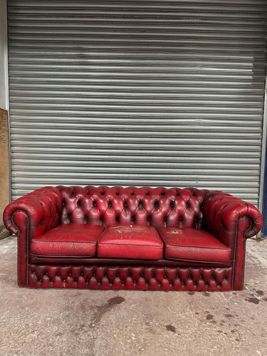 Vintage oxblood red leather - oxblood,