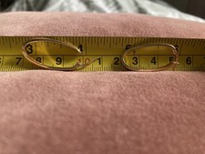 gorgeous 9ct hallmarked gold twist  hoop earrings