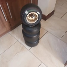 Kart rims Magnesium with tyres 