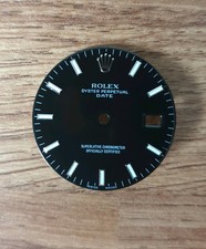 Genuine,  Black,  Rolex Date Dial.