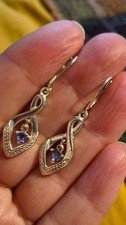 Sterling Silver Tanzanite Drop