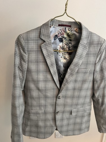 Blazer grey checkered from - checkered,