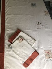 Woodland embroidered double duvet cover and two pillowcases