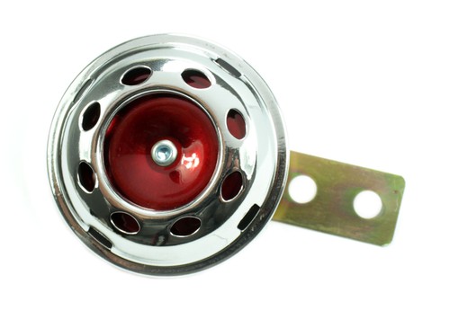 Moped horn signal chrome - moped,
