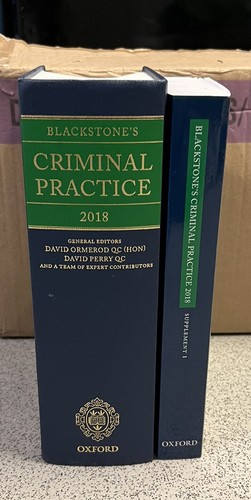 Blackstone criminal practice - criminal,