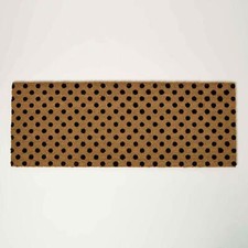 Coir Polka Dot Doormat Runner Non-Slip Heavy Duty for Indoor & Outdoor Use