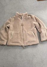 XZEIT Loose Lamb Wool Jacket For Women Stand Collar Long Sleeve Zipper Coat