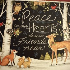 Vtg Christmas Card Unused Deer
