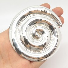 925 Sterling Silver Vintage Amrita Swirl / Spiral Slide Pendant