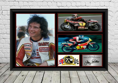 Barry sheene signed photo - sheene,