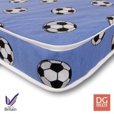 Mattress single football blue