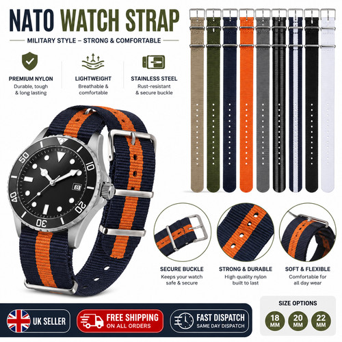 Nato watch strap nylon band - nato,